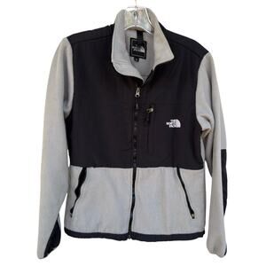 The North Face Denali Fleece Jacket Gray Black Full Zip Women’s Size M
